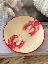 Load image into Gallery viewer, Round Lobster jewellery dish / Trinket tray / Jewellery tray