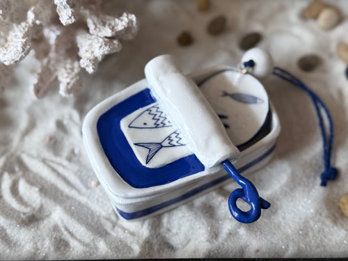 Sardin trinket / jewellery box /home decoration