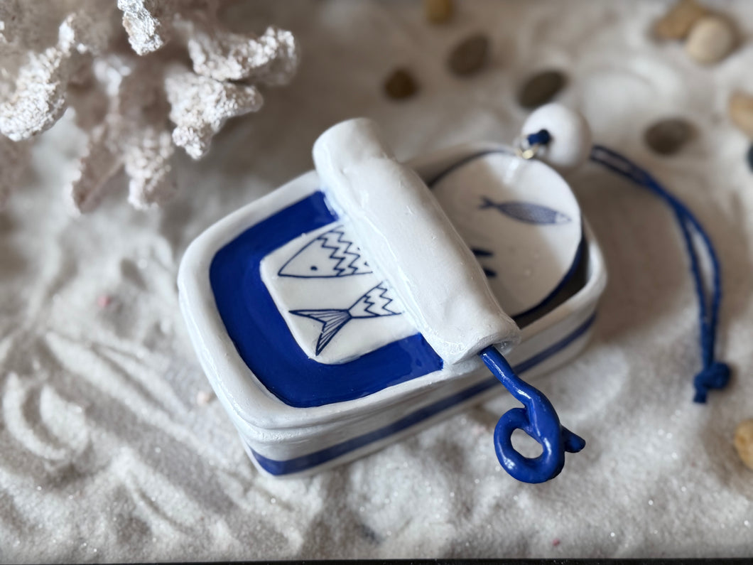 Sardin trinket / jewellery box /home decoration