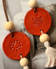 Load image into Gallery viewer, The Moon and the Eye Boho Bag charm / Hanging decor