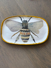 Load image into Gallery viewer, Handmade bee Trinket Dish | Clay Deco Tray | bohemian Jewellery Holder
