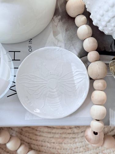 Medium Bee handmade trinket / Wall decor / For all dish - BEE #3