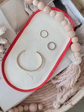 Load image into Gallery viewer, Coral Trinket Dish | Clay Deco Tray | bohemian Jewellery Holder