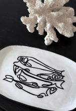 Load image into Gallery viewer, Line Dish Art sardines trinket dish -