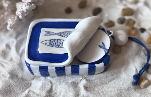 Sardin trinket / jewellery box /home decoration