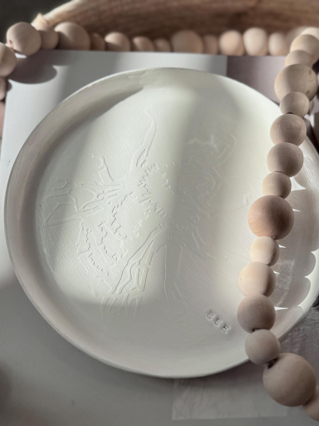 Bee handmade trinket / Wall decor / For all dish - BEE #5