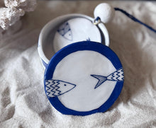 Load image into Gallery viewer, Sardin round trinket box / jewellery box /ring dish / earring storage