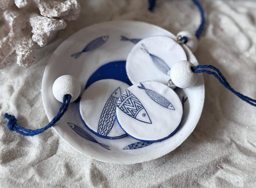 Round jewellery dish / Trinket tray / Jewellery tray